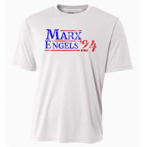 Leftist Karl Marx Engels Us Election Democratic Socialist Cooling Performance Crew T-Shirt