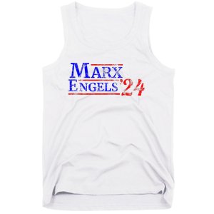 Leftist Karl Marx Engels Us Election Democratic Socialist Tank Top