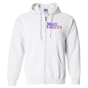 Leftist Karl Marx Engels Us Election Democratic Socialist Full Zip Hoodie