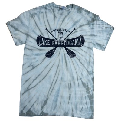 Lake Kabetogama Minnesota Vintage Distressed Tie-Dye T-Shirt