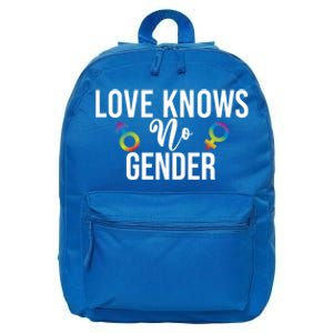 Love Knows No Gender Pride Month Cool Gift 16 in Basic Backpack