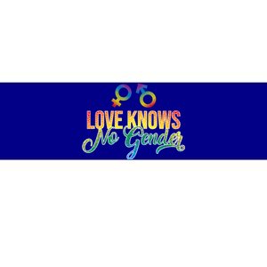 Love Knows No Gender Pride Month Rainbow Meaningful Gift Bumper Sticker