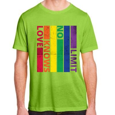 Love Knows No Limit Lgtb Awareness Month Distressed Vintage Great Gift Adult ChromaSoft Performance T-Shirt