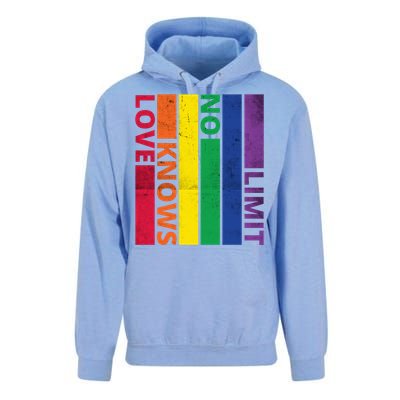 Love Knows No Limit Lgtb Awareness Month Distressed Vintage Great Gift Unisex Surf Hoodie