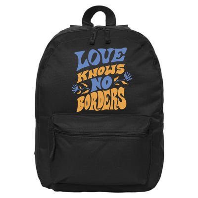Love Knows No Borders 16 in Basic Backpack