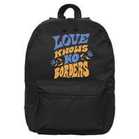 Love Knows No Borders 16 in Basic Backpack
