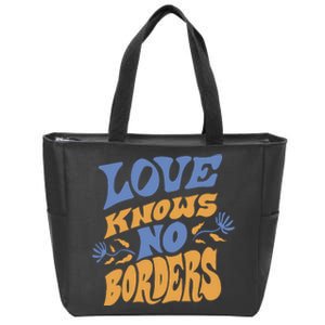 Love Knows No Borders Zip Tote Bag