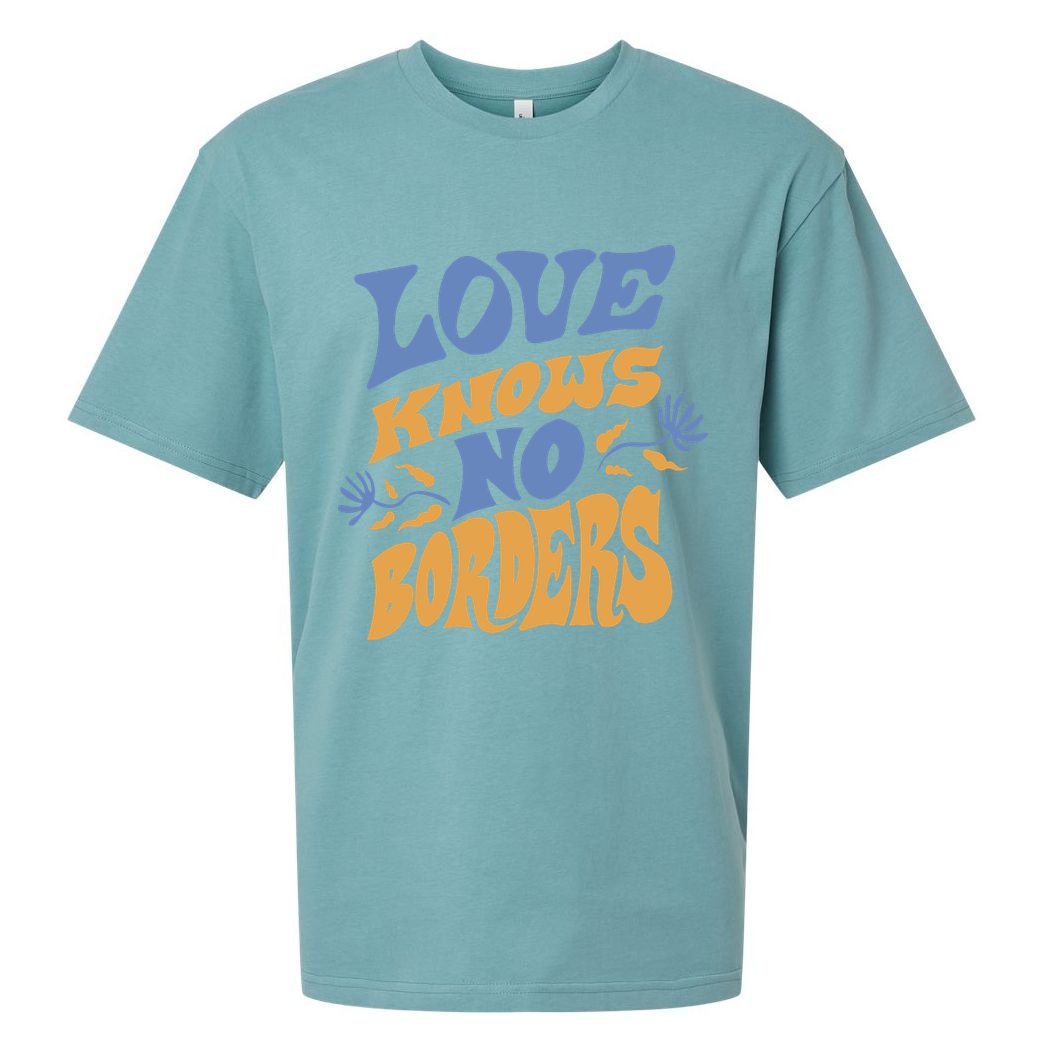 Love Knows No Borders Sueded Cloud Jersey T-Shirt