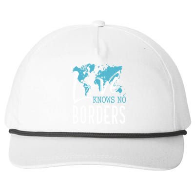 Love Knows No Borders World Gift Snapback Five-Panel Rope Hat