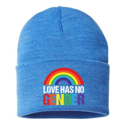 Love Knows No Gender For Lgtb Csd Friends Gift Sustainable Knit Beanie