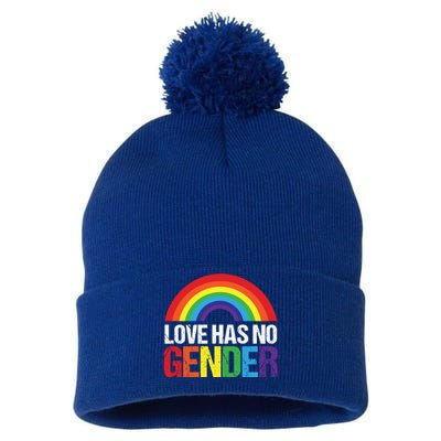 Love Knows No Gender For Lgtb Csd Friends Gift Pom Pom 12in Knit Beanie