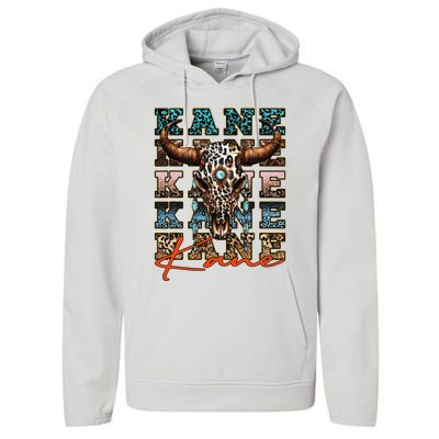 Love Kane Name Personalized Kane Vintage 80S Proud Name Performance Fleece Hoodie