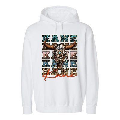 Love Kane Name Personalized Kane Vintage 80S Proud Name Garment-Dyed Fleece Hoodie