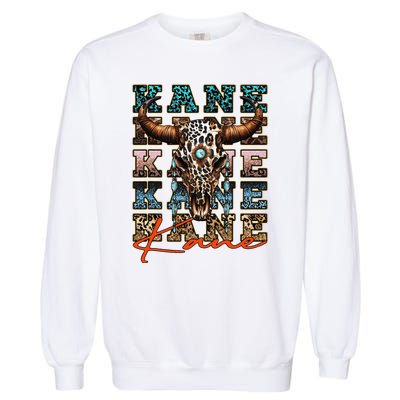 Love Kane Name Personalized Kane Vintage 80S Proud Name Garment-Dyed Sweatshirt