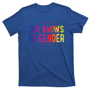 Love Knows No Gender Funny Bisexual Equality Pride Humor Cute Gift T-Shirt