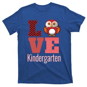 Love Kindergarten Owl Kindergarten Cute Gift T-Shirt