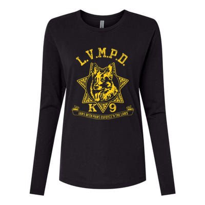 LVMPD K9 Police Officer Premium Womens Cotton Relaxed Long Sleeve T-Shirt