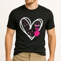 Love K Pop Finger Heart Korean Pop Music K Pop Ns Cooling Performance Crew T-Shirt