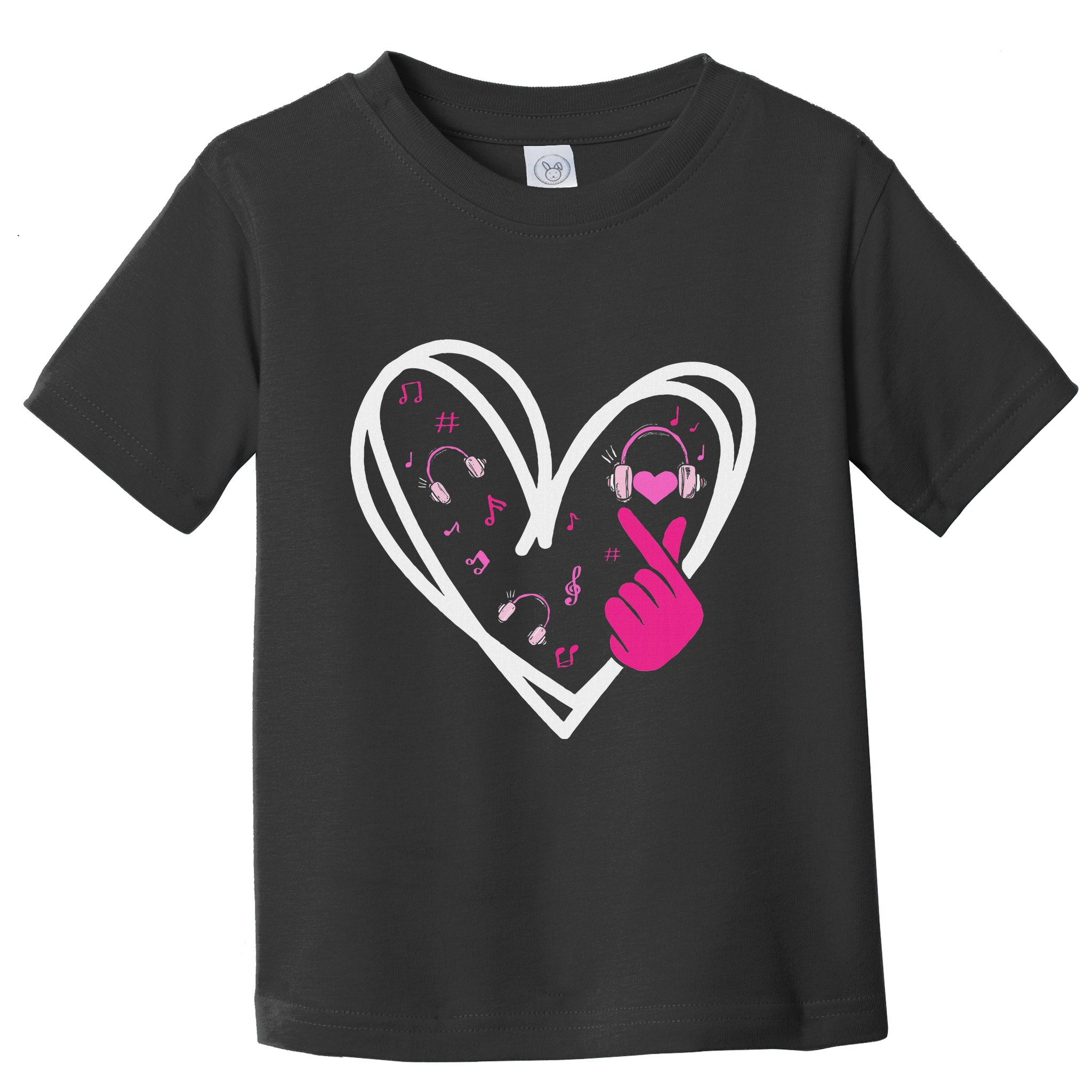Love K Pop Finger Heart Korean Pop Music K Pop Ns Toddler T-Shirt