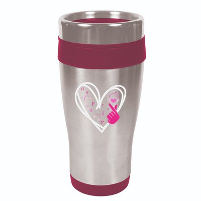 Love K Pop Finger Heart Korean Pop Music K Pop Ns 16oz Travel Tumbler