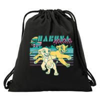 Lion King Retro Simba & Nala 90s Hakuna Shirt Matata Shirt Funny Vintage Cartoon Drawstring Bag