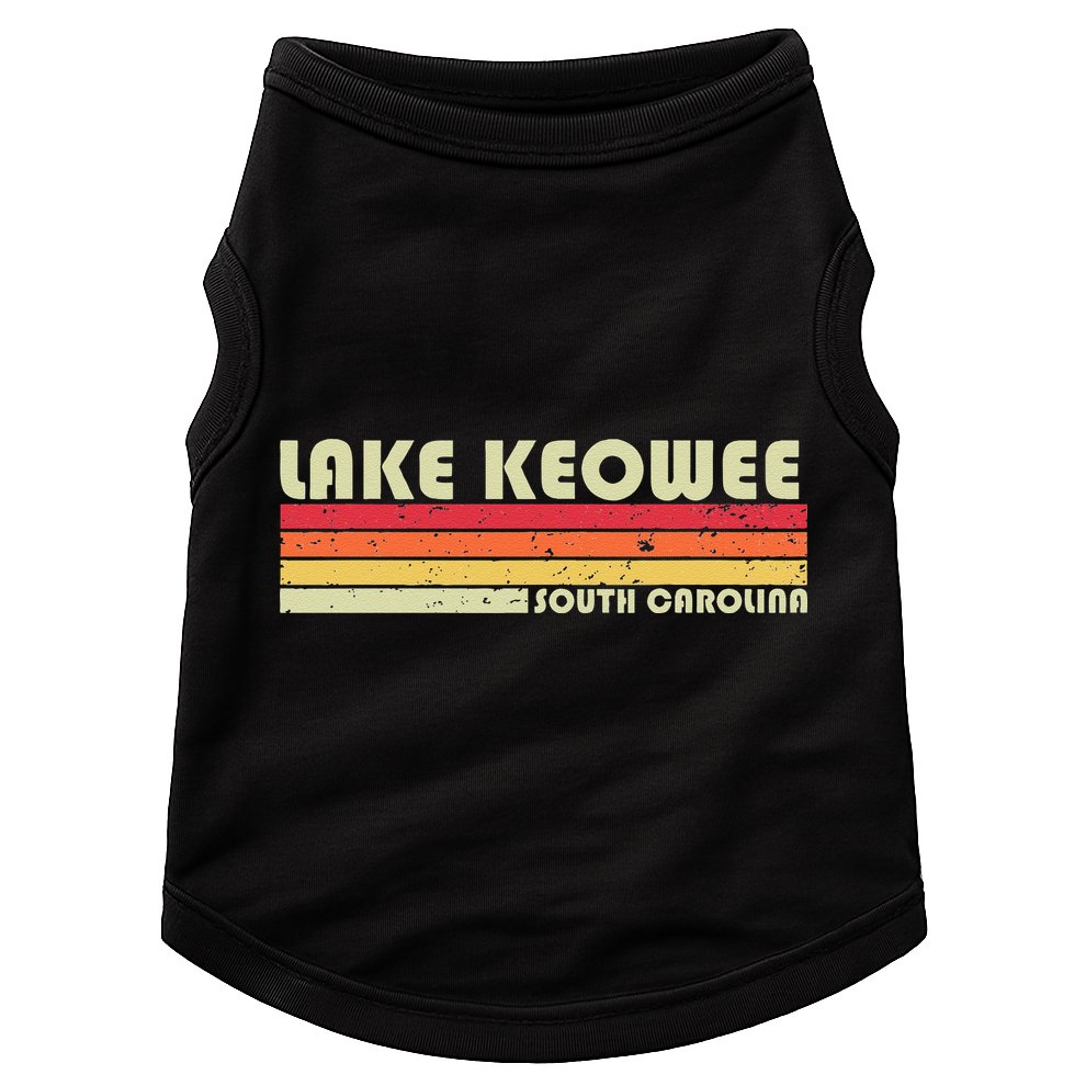 LAKE KEOWEE SOUTH CAROLINA Funny Fishing Camping Summer Gift Doggie Tank