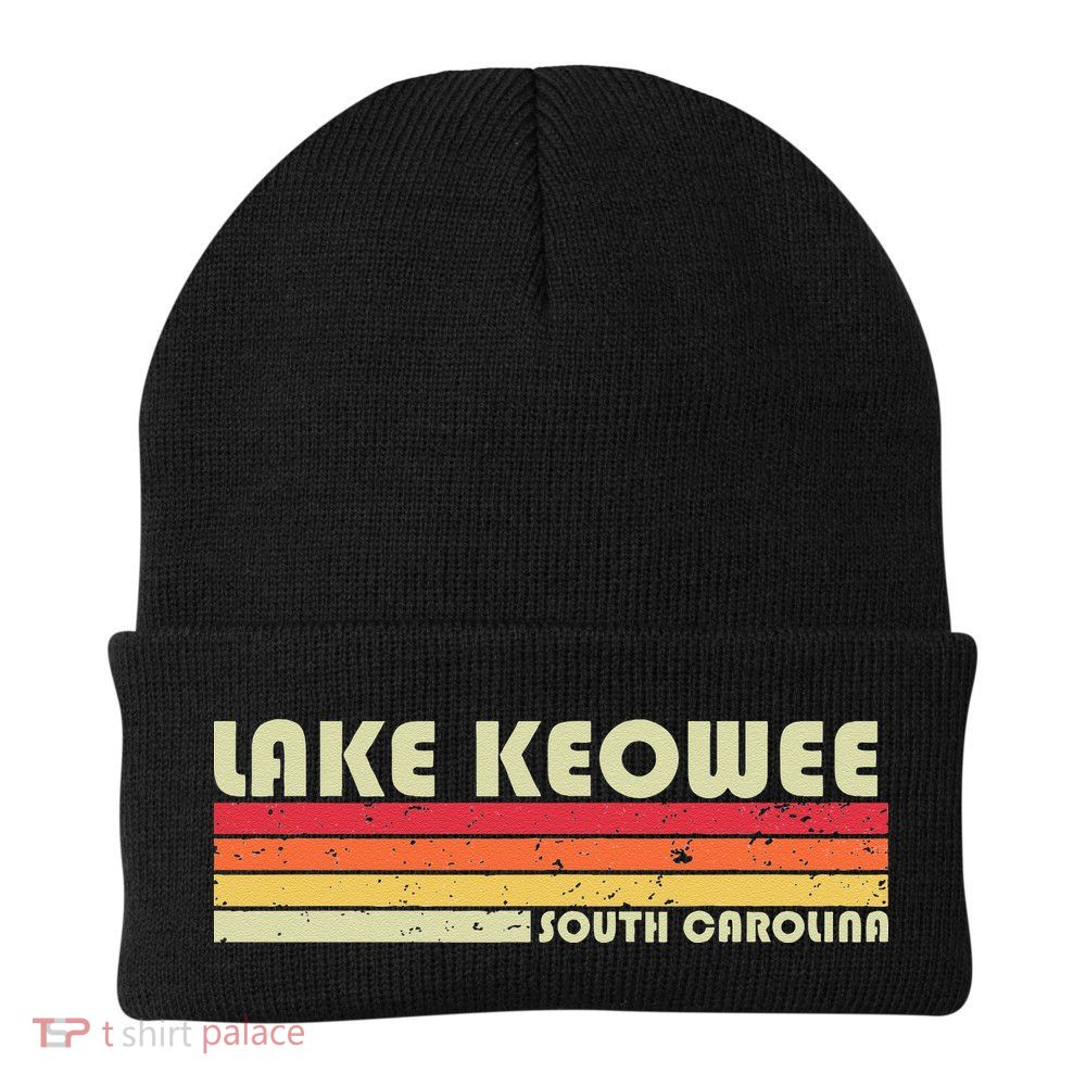 LAKE KEOWEE SOUTH CAROLINA Funny Fishing Camping Summer Gift Beanie