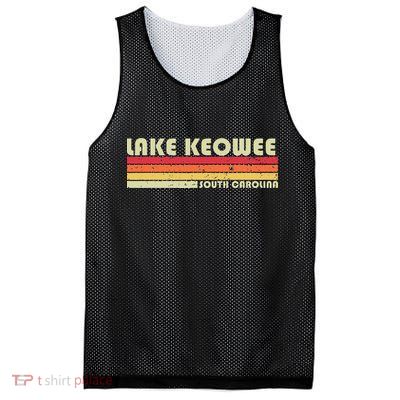 LAKE KEOWEE SOUTH CAROLINA Funny Fishing Camping Summer Gift Mesh Reversible Basketball Jersey Tank