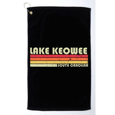 LAKE KEOWEE SOUTH CAROLINA Funny Fishing Camping Summer Gift Golf Towel