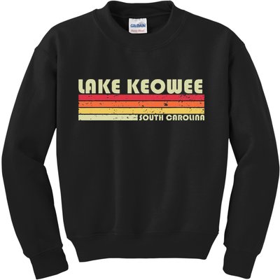LAKE KEOWEE SOUTH CAROLINA Funny Fishing Camping Summer Gift Kids Sweatshirt