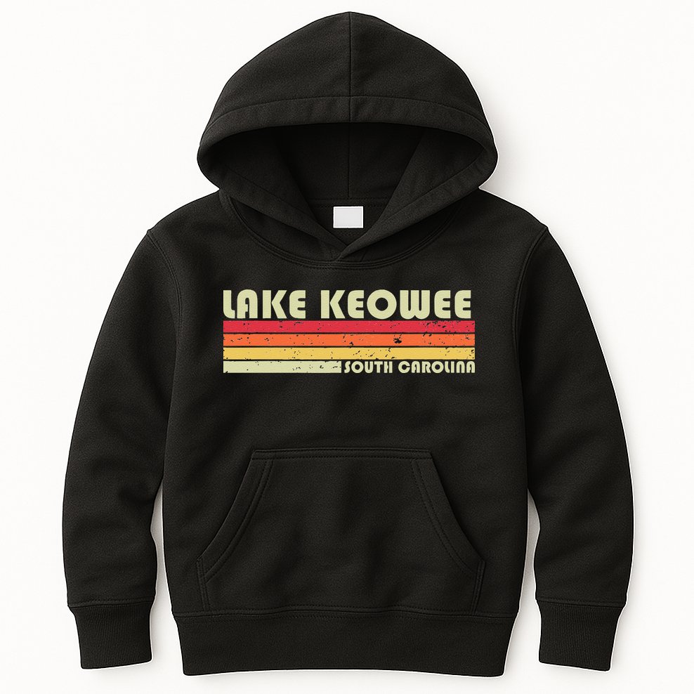LAKE KEOWEE SOUTH CAROLINA Funny Fishing Camping Summer Gift Kids Hoodie