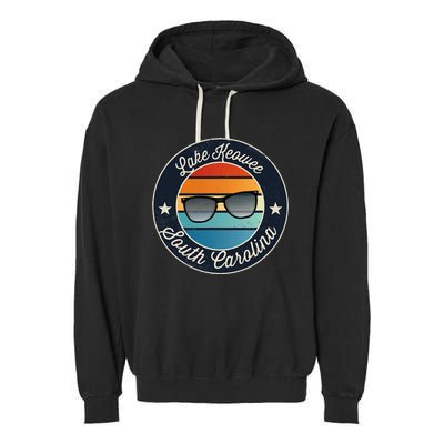 Lake Keowee South Carolina Souvenir Garment-Dyed Fleece Hoodie