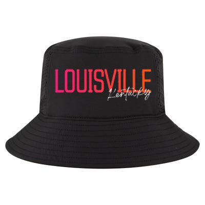 Louisville Kentucky Souvenir Vintage Kentucky Louisville Cool Comfort Performance Bucket Hat