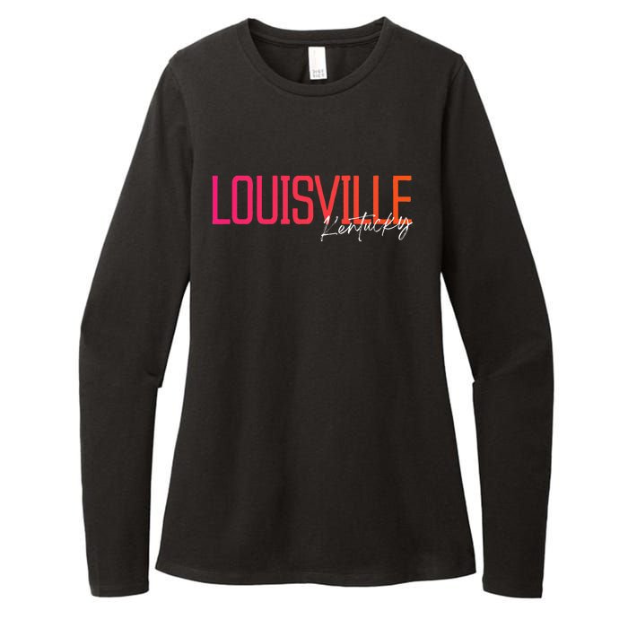 Louisville Kentucky Souvenir Vintage Kentucky Louisville Womens CVC Long Sleeve Shirt