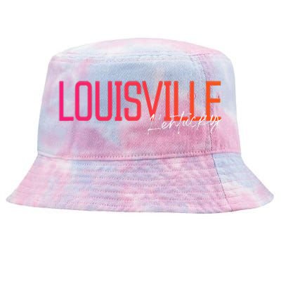 Louisville Kentucky Souvenir Vintage Kentucky Louisville Tie-Dyed Bucket Hat