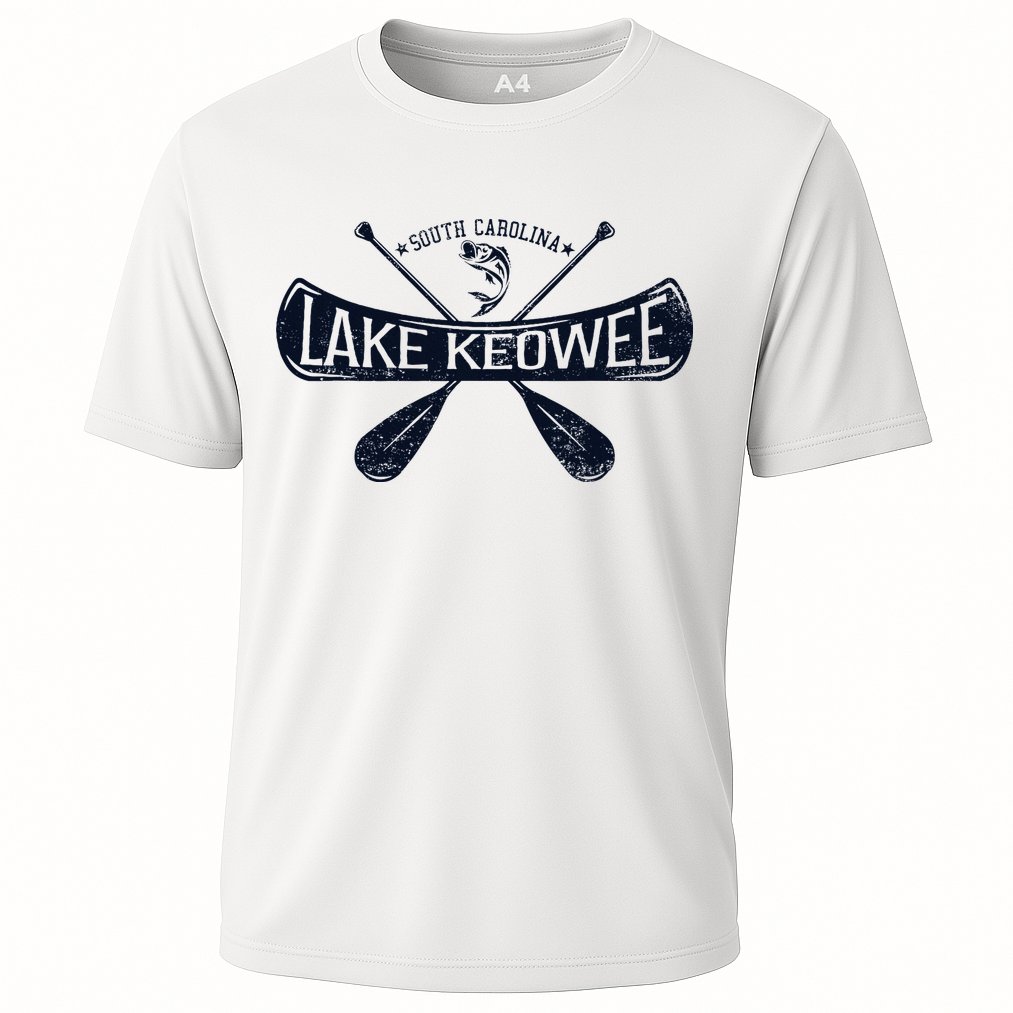 Lake Keowee South Carolina Vintage Distressed Cooling Performance Crew T-Shirt