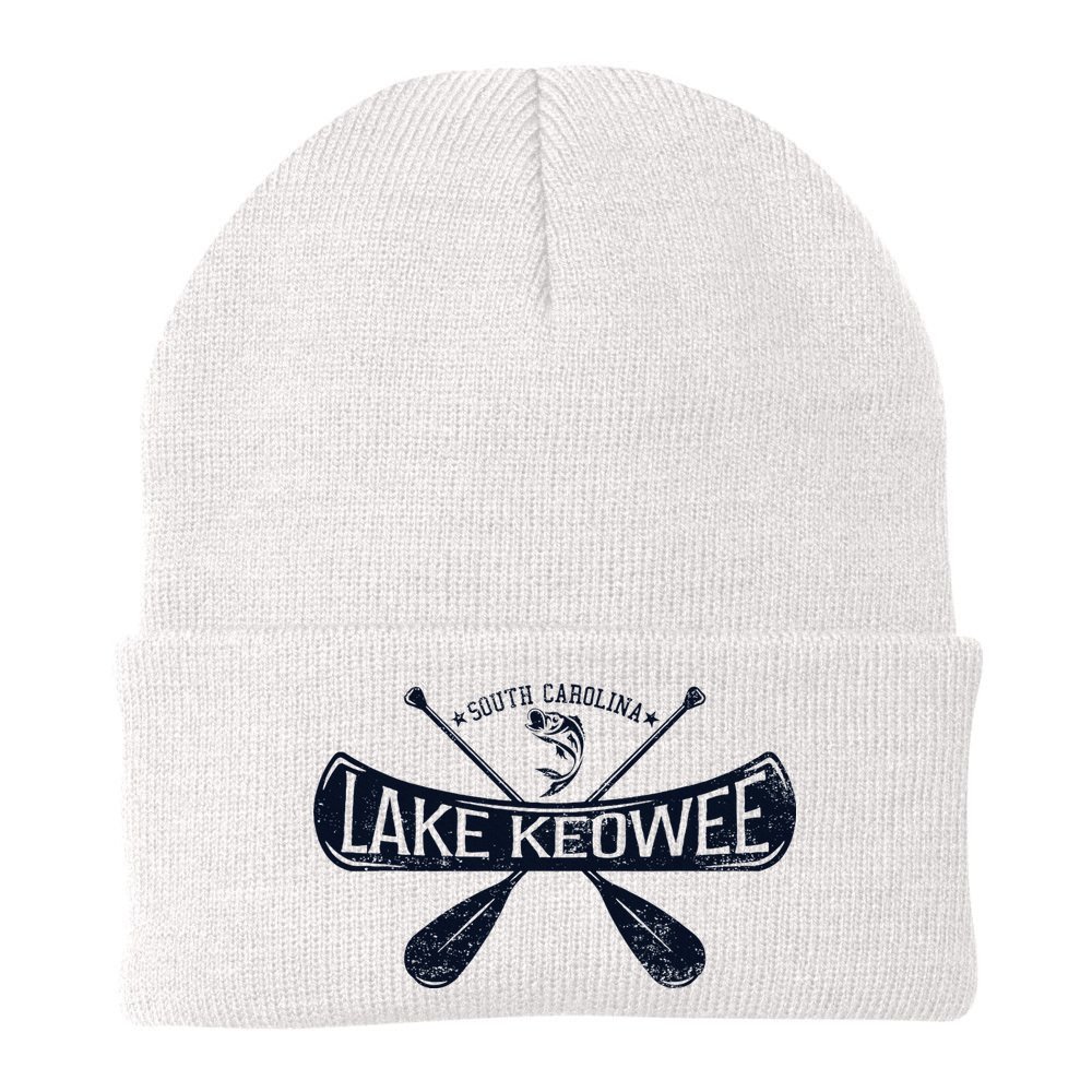 Lake Keowee South Carolina Vintage Distressed Beanie