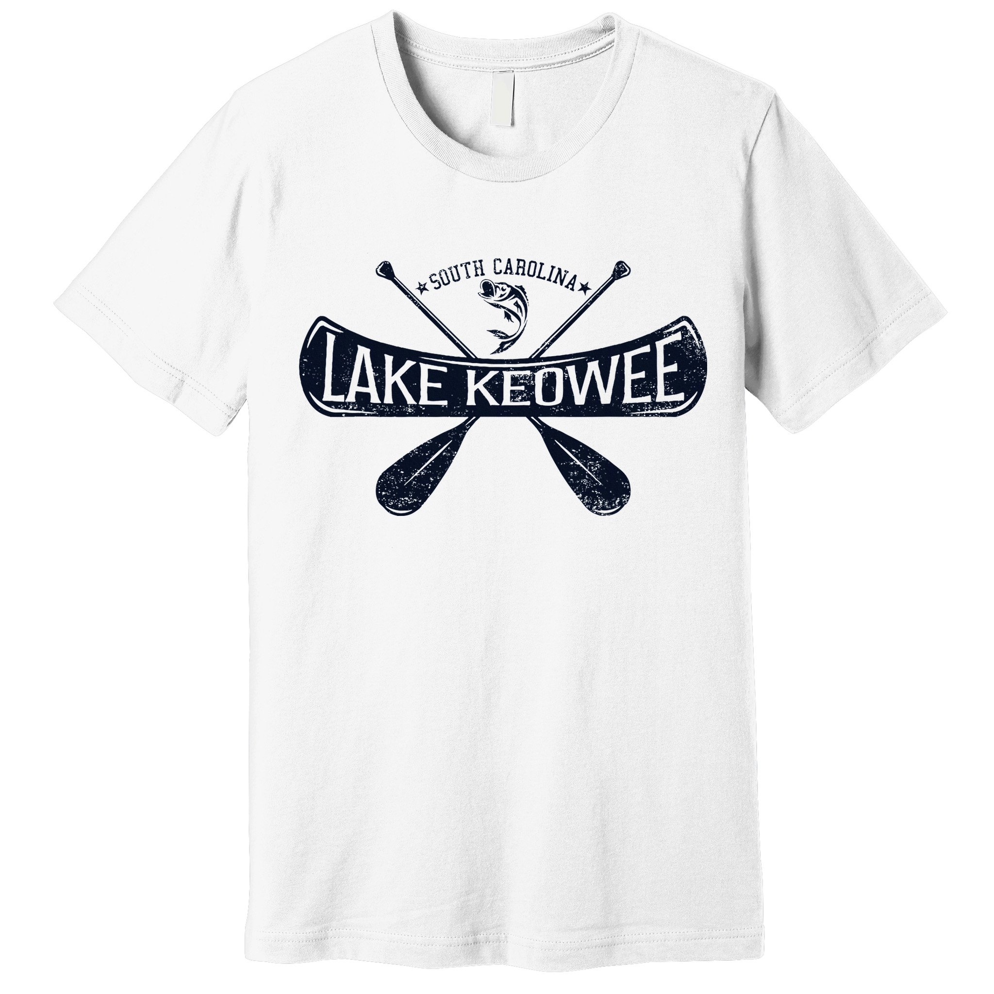 Lake Keowee South Carolina Vintage Distressed Premium T-Shirt