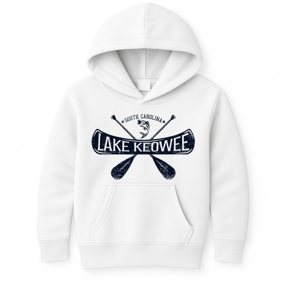 Lake Keowee South Carolina Vintage Distressed Kids Hoodie