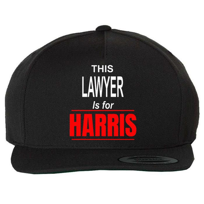 Lawyer Kamala Supports Harris President 2024 Wool Snapback Cap