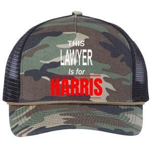 Lawyer Kamala Supports Harris President 2024 Retro Rope Trucker Hat Cap