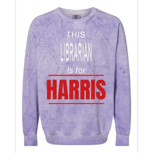 Librarian Kamala Supports Harris President 2024 Harris Colorblast Crewneck Sweatshirt