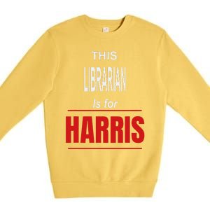 Librarian Kamala Supports Harris President 2024 Harris Premium Crewneck Sweatshirt