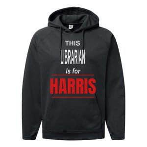 Librarian Kamala Supports Harris President 2024 Harris Performance Fleece Hoodie