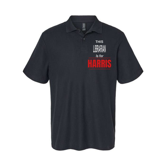 Librarian Kamala Supports Harris President 2024 Harris Softstyle Adult Sport Polo