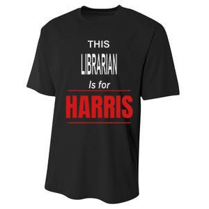 Librarian Kamala Supports Harris President 2024 Harris Performance Sprint T-Shirt