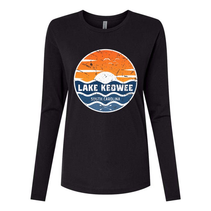 Lake Keowee South Carolina Lake Keowee Womens Cotton Relaxed Long Sleeve T-Shirt