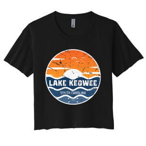 Lake Keowee South Carolina Lake Keowee Women's Crop Top Tee