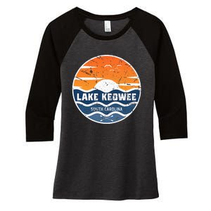 Lake Keowee South Carolina Lake Keowee Women's Tri-Blend 3/4-Sleeve Raglan Shirt