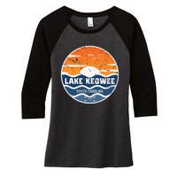 Lake Keowee South Carolina Lake Keowee Women's Tri-Blend 3/4-Sleeve Raglan Shirt